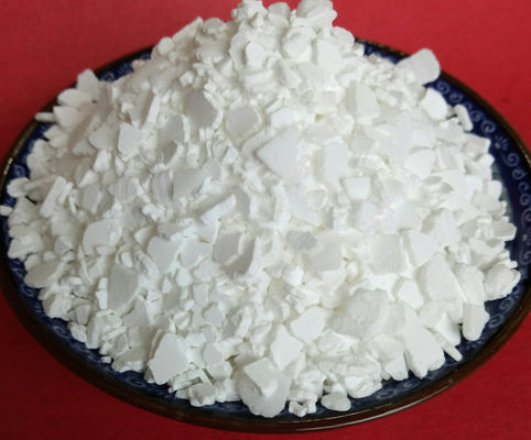 Produto químico registrado do tratamento de águas residuais do alcance do cloreto de cálcio 74% 77% floco branco