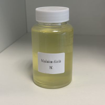 Líquido amarelado de alta pureza Tratamento de águas produtos químicos Cloreto de polialumínio Pac