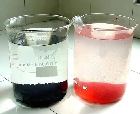 Descoloração de águas residuais líquido têxtil incolor ou de cor clara Valor Ph 7-9 Solução eficaz de descoloração